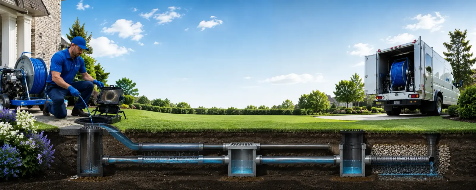 Outdoor drain cleaning information for Greensboro Bend, VT